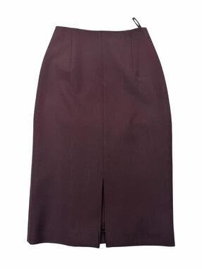 Hugo Boss Vepeplum Pencil Skirt Below Knee Deep Purple Size US 0 P